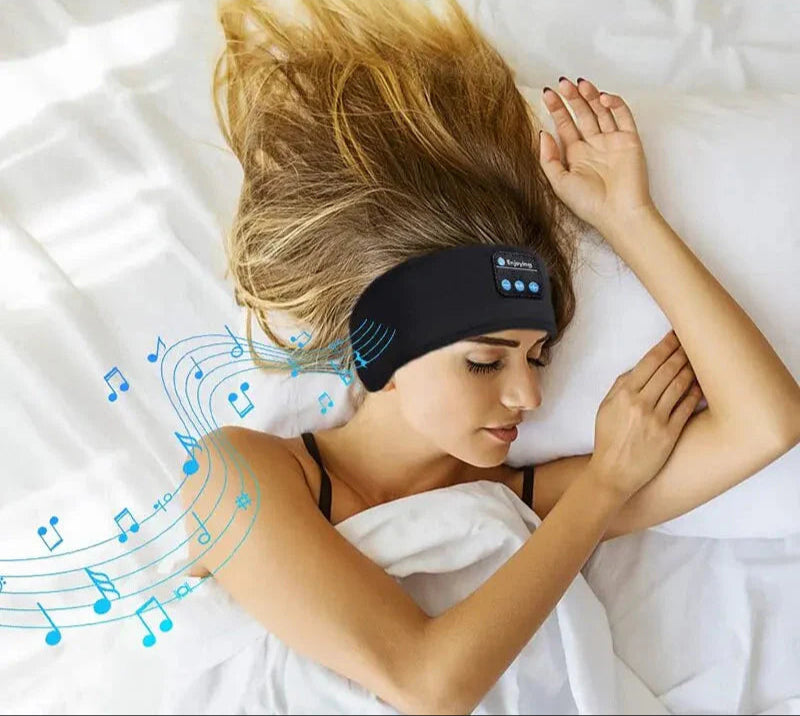 Bluetooth Sleep Headband – Wireless Headphones, Built-In Speakers, Comfortable Fabric, 10-Hour Battery Life