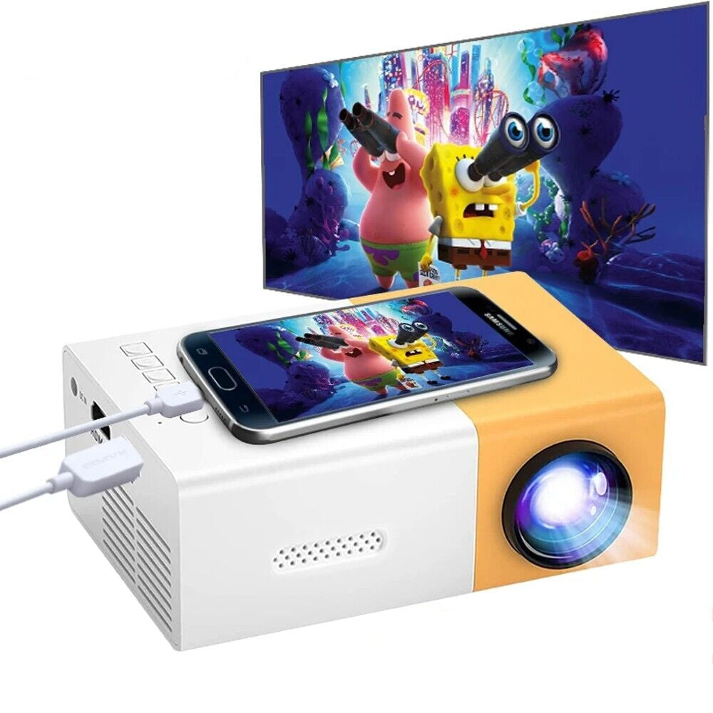 LED Mini Projector Portable 1080P Home Theater Cinema Projector HDMI USB TV