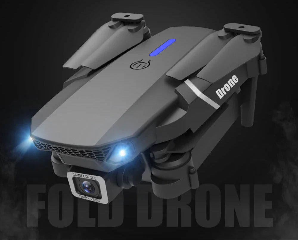 E88 Pro Foldable Quadcopter Drone - WIFI FPV, HD 4K Camera, Altitude Hold