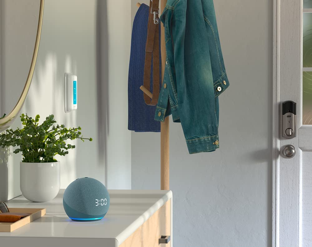 Echo Dot (4Th Gen) | Smart Speaker with Clock and Alexa | Glacier White